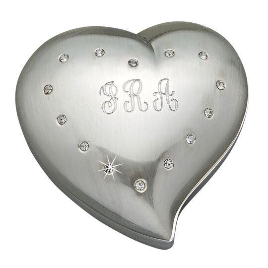 Free Form Heart Box with Crystals